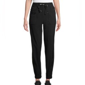 Cuddl Duds Climate Right Black Jogger Scrub Pants Polyester/Spandex XS